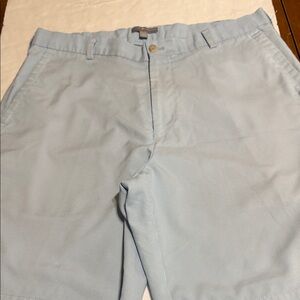 Peter Millar Men's Light Blue striped Flat Front Shorts - Classic Prep Style